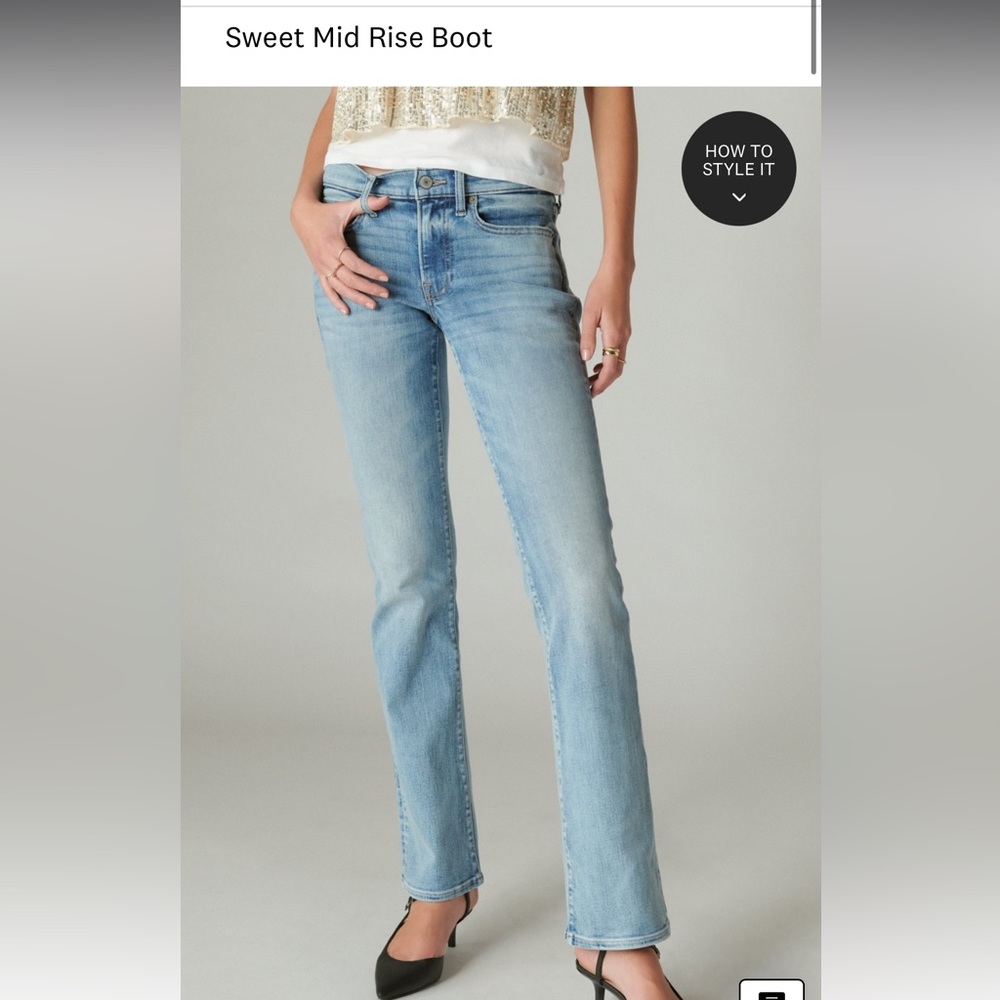 Lucky Brand Sweet Mid rise boot cut jeans